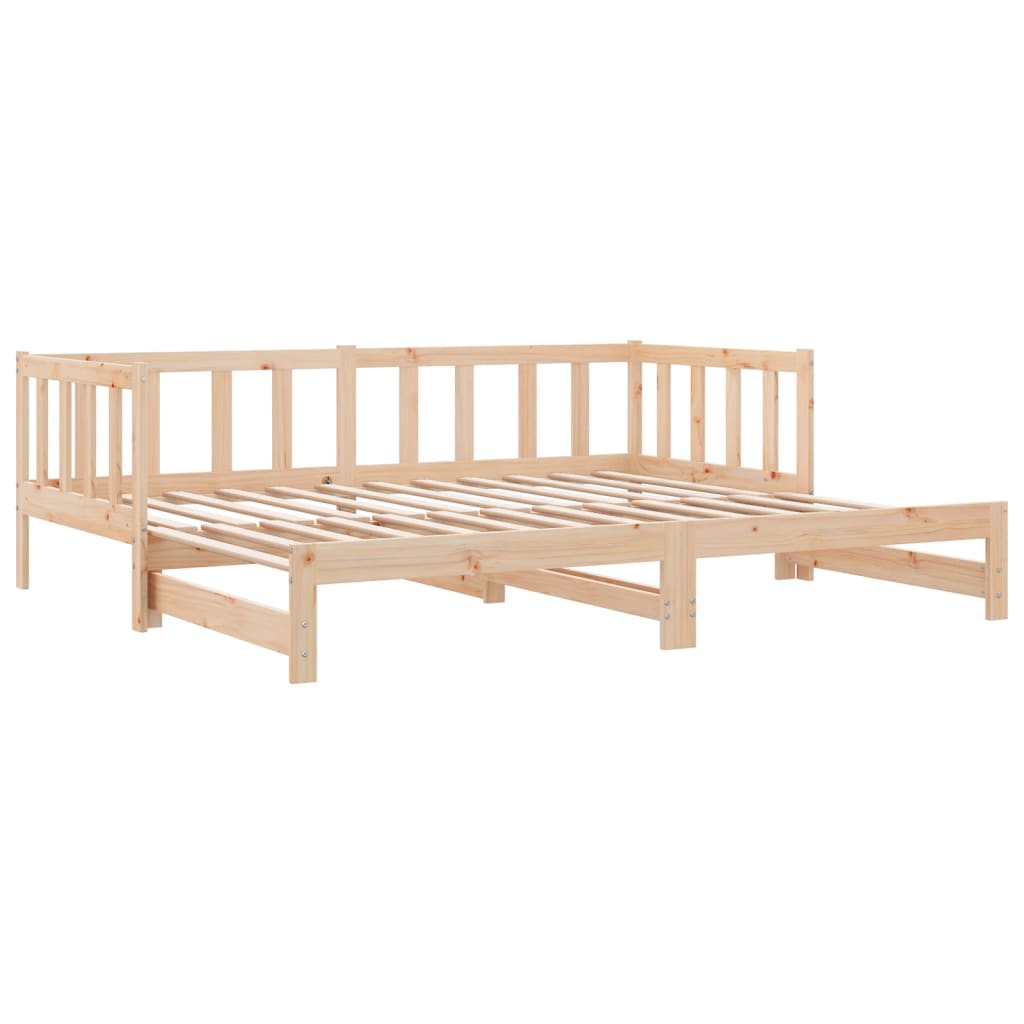 Lit de jour et lit gigogne sans matelas 90x200 cm bois massif - XIOS
