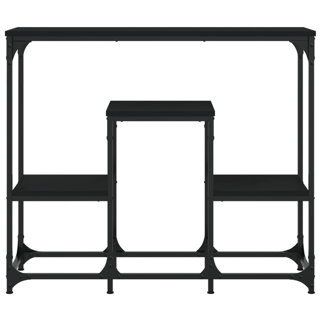 Table console noir 89,5x28x76 cm bois d'ingénierie - XIOS
