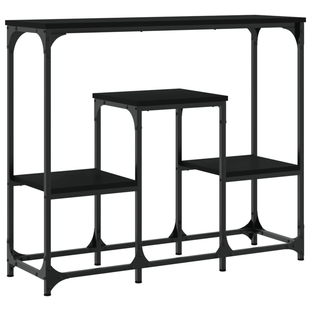 Table console noir 89,5x28x76 cm bois d'ingénierie - XIOS