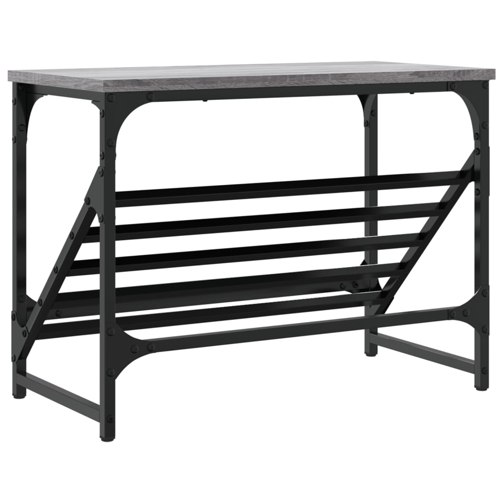 Étagère à chaussures sonoma gris 60x30x45 cm bois d'ingénierie - XIOS