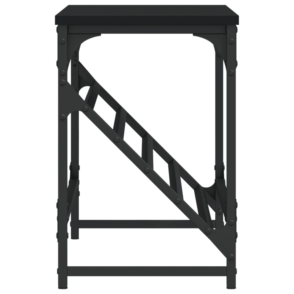Étagère à chaussures noir 90x30x45 cm bois d'ingénierie - XIOS