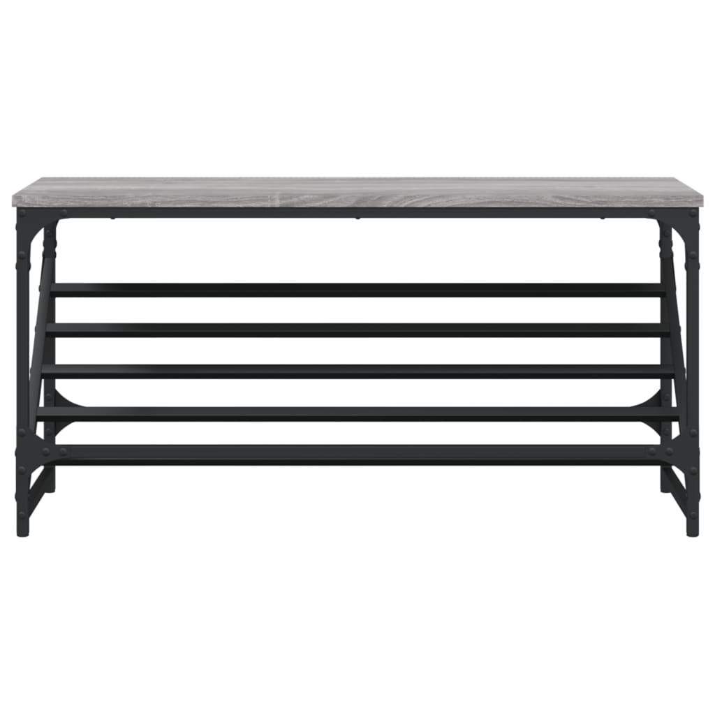 Étagère à chaussures sonoma gris 90x30x45 cm bois d'ingénierie - XIOS