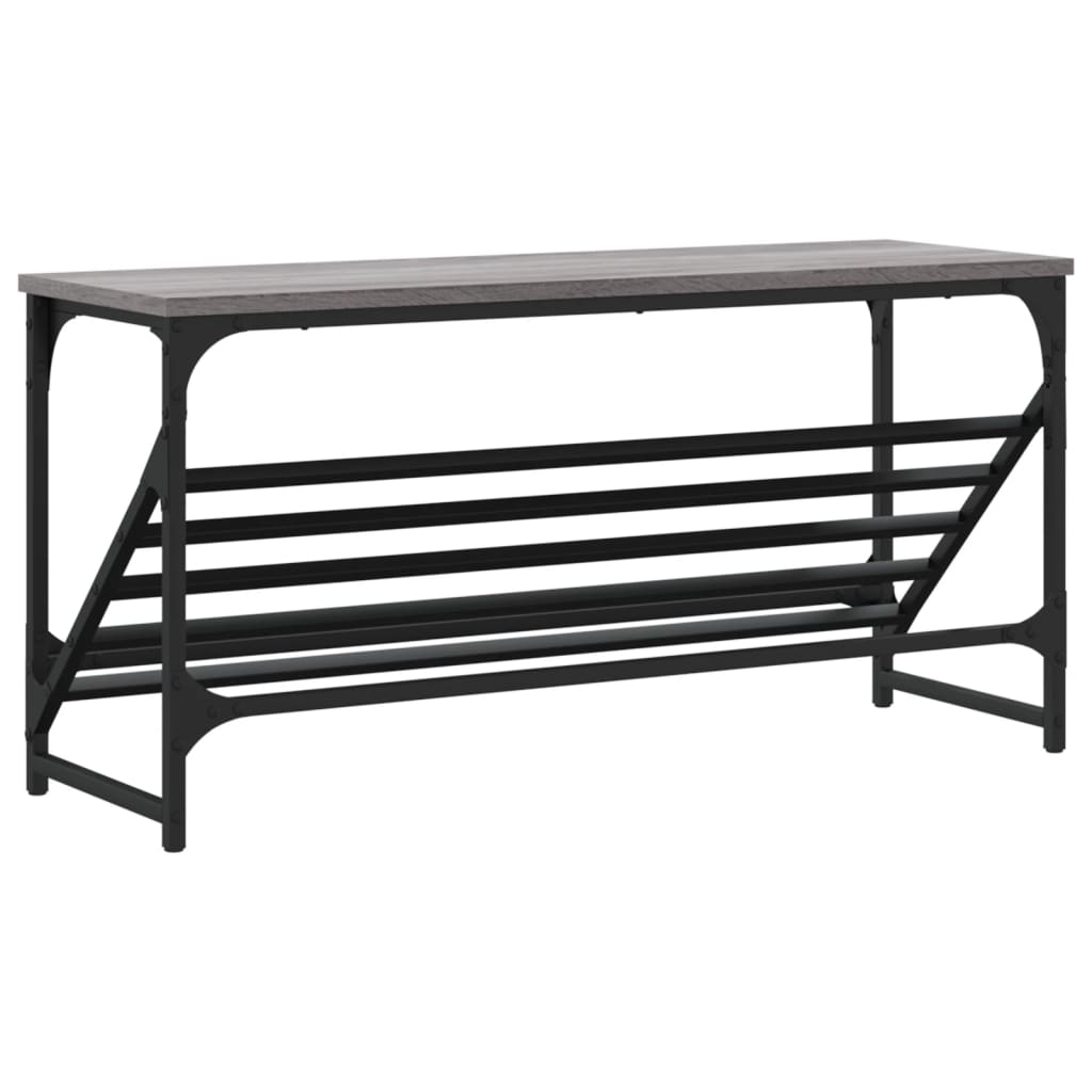 Étagère à chaussures sonoma gris 90x30x45 cm bois d'ingénierie - XIOS