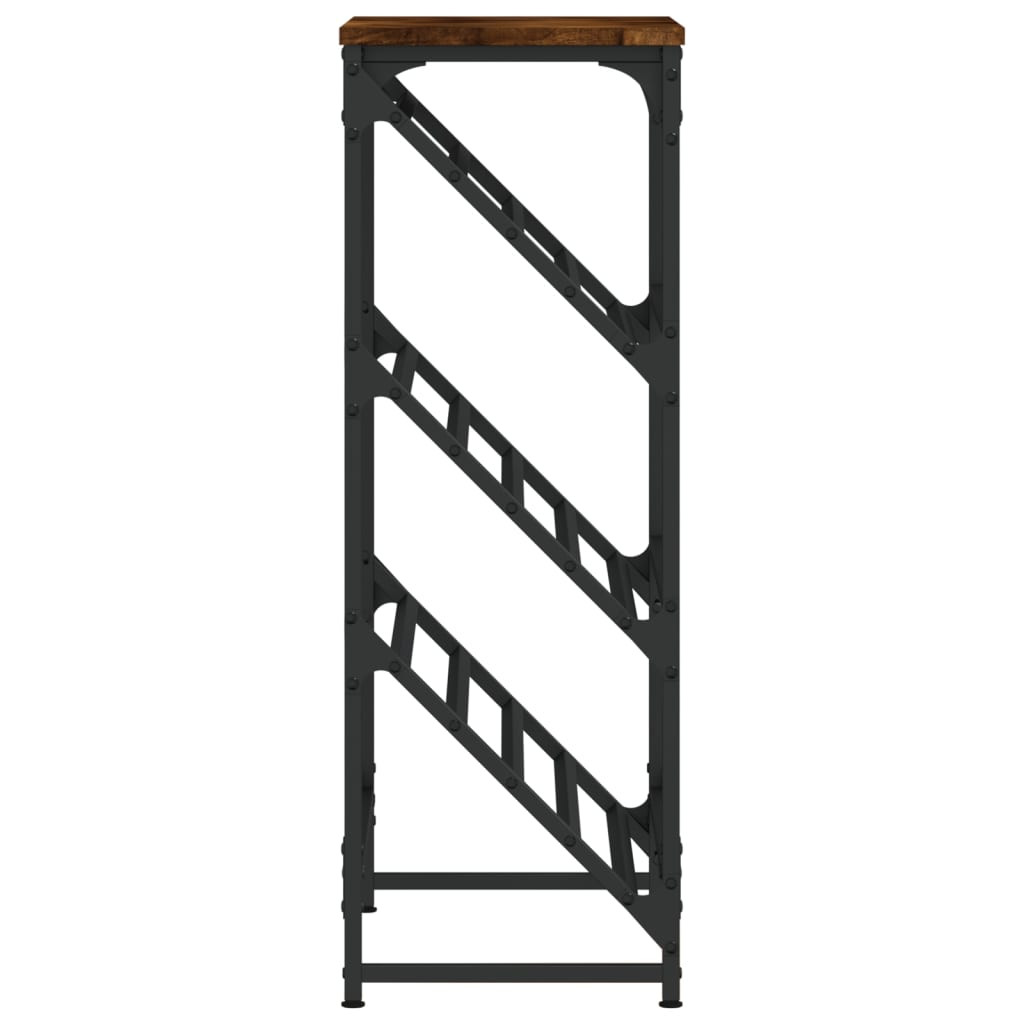 Étagère à chaussures chêne fumé 60x30x85 cm bois d'ingénierie - XIOS