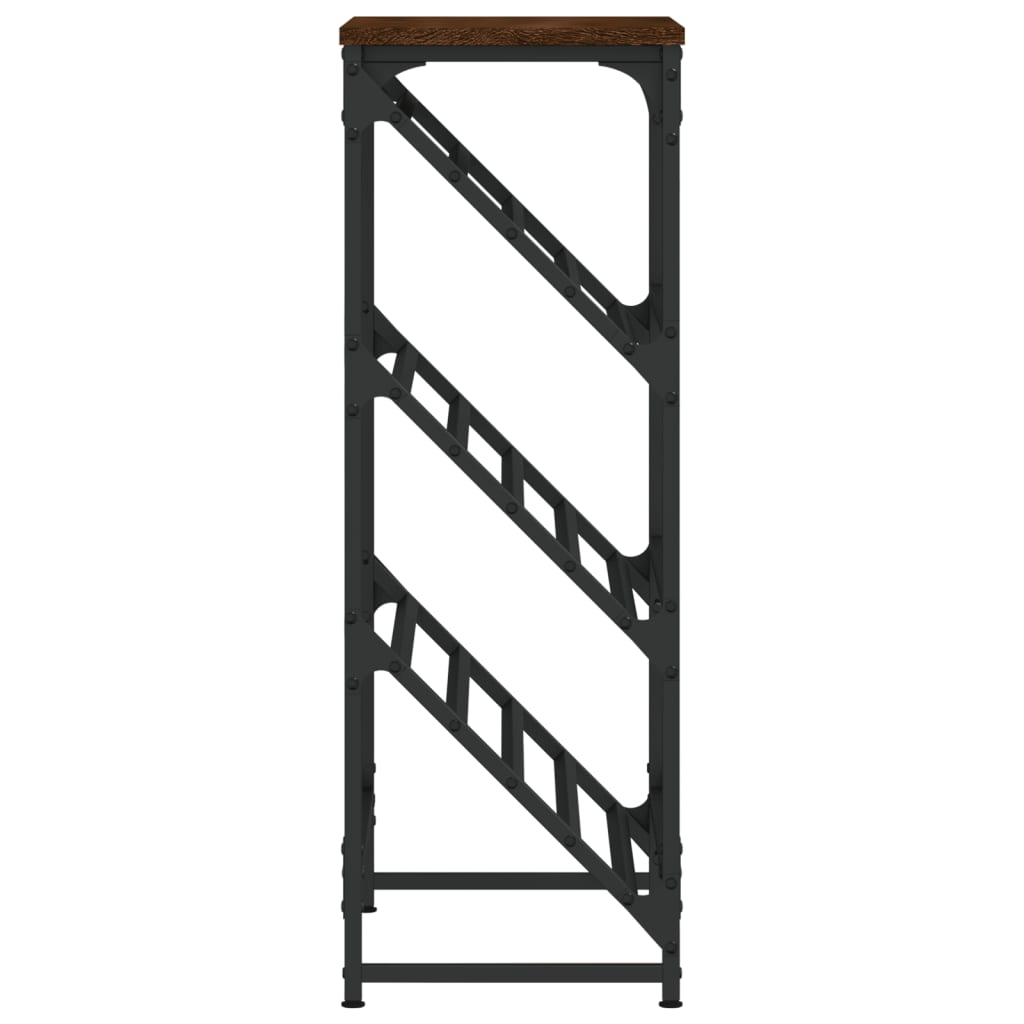 Étagère à chaussures chêne marron 60x30x85 cm bois d'ingénierie - XIOS
