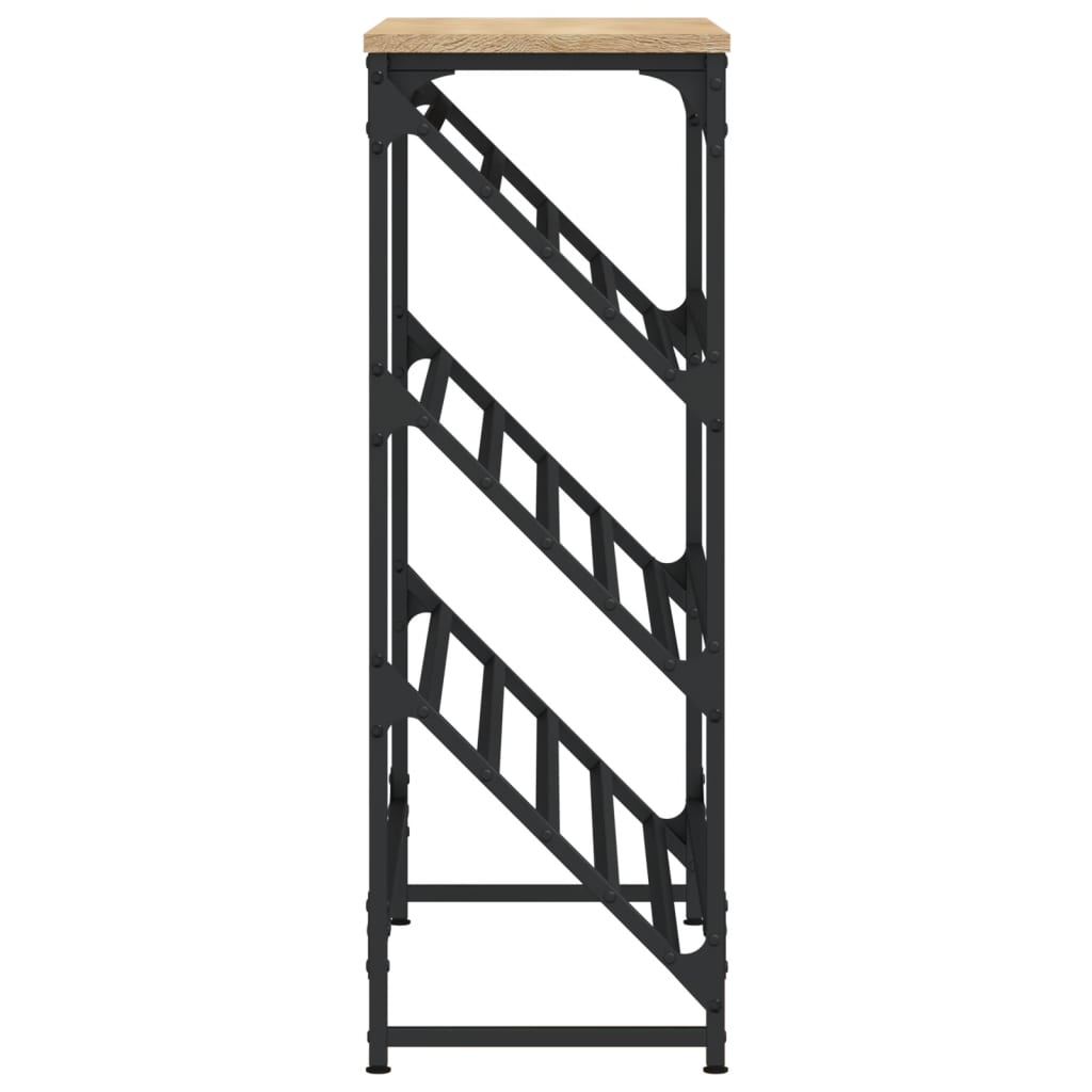 Étagère à chaussures chêne sonoma 90x30x85 cm bois d'ingénierie - XIOS