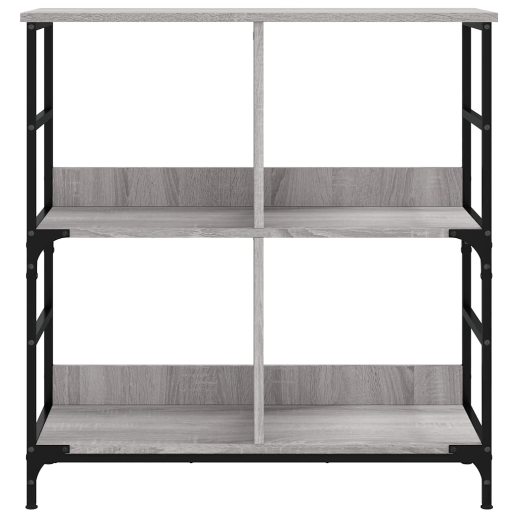 Bibliothèque sonoma gris 78,5x33x82 cm bois d'ingénierie - XIOS