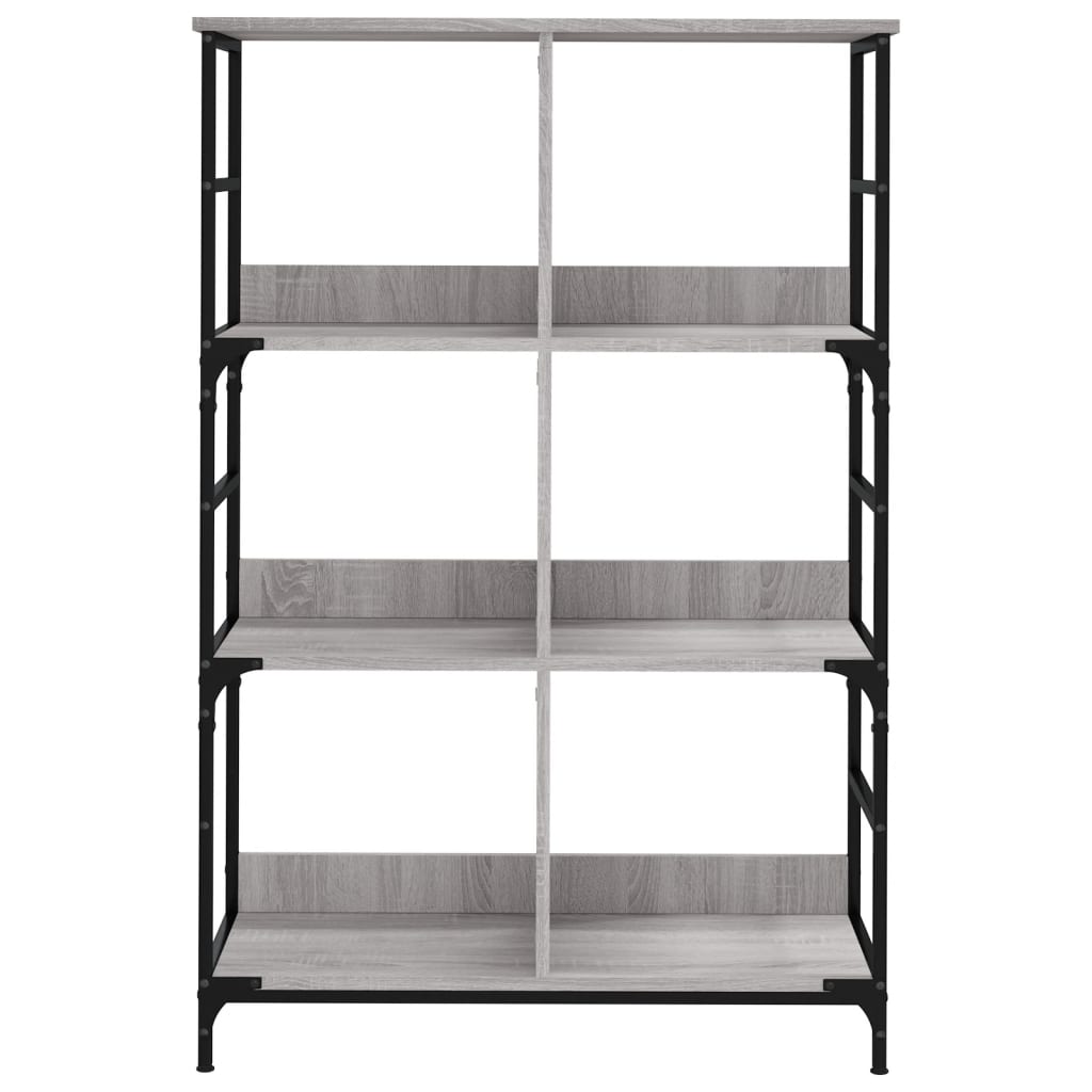 Bibliothèque sonoma gris 78,5x33x117,5 cm bois d'ingénierie - XIOS
