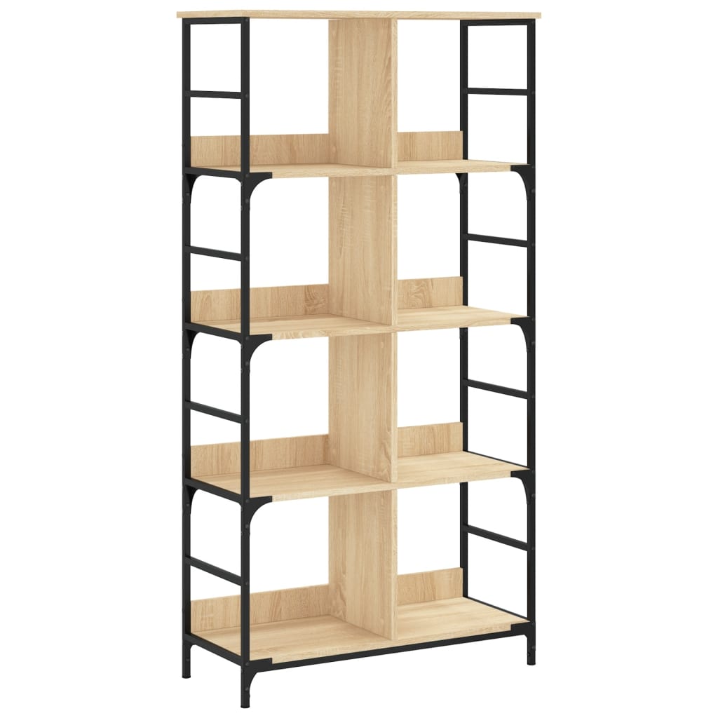 Bibliothèque chêne sonoma 78,5x33x153 cm bois d'ingénierie - XIOS