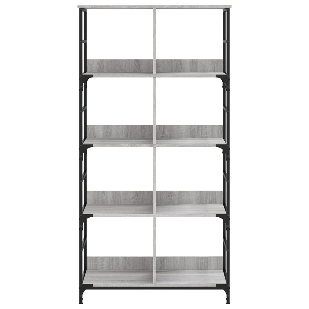 Bibliothèque sonoma gris 78,5x33x153 cm bois d'ingénierie - XIOS