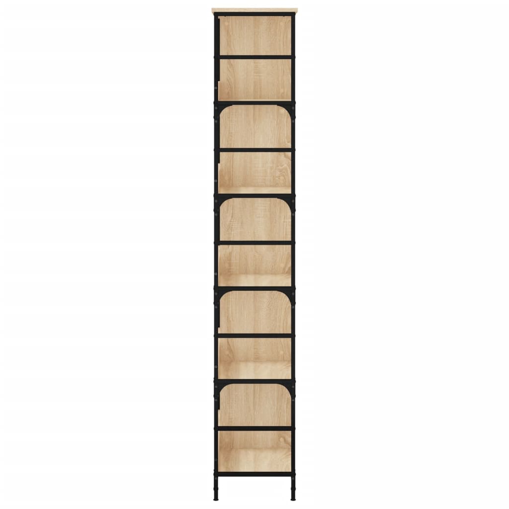 Bibliothèque chêne sonoma 78,5x33x188,5 cm bois d'ingénierie - XIOS