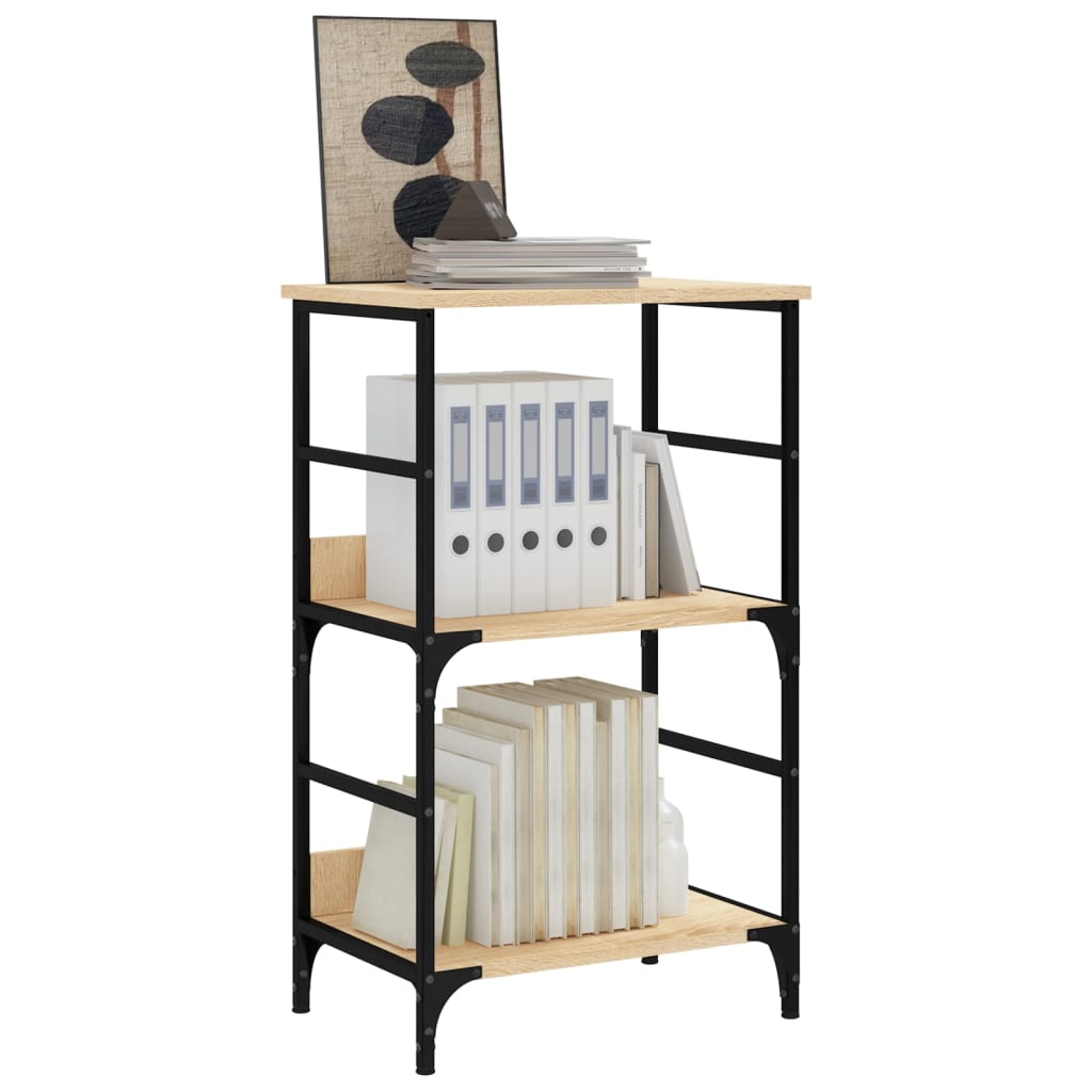 Bibliothèque chêne sonoma 50x33x82 cm bois d'ingénierie - XIOS