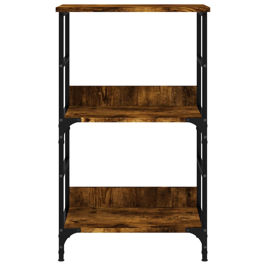 Bibliothèque chêne fumé 50x33x82 cm bois d'ingénierie - XIOS