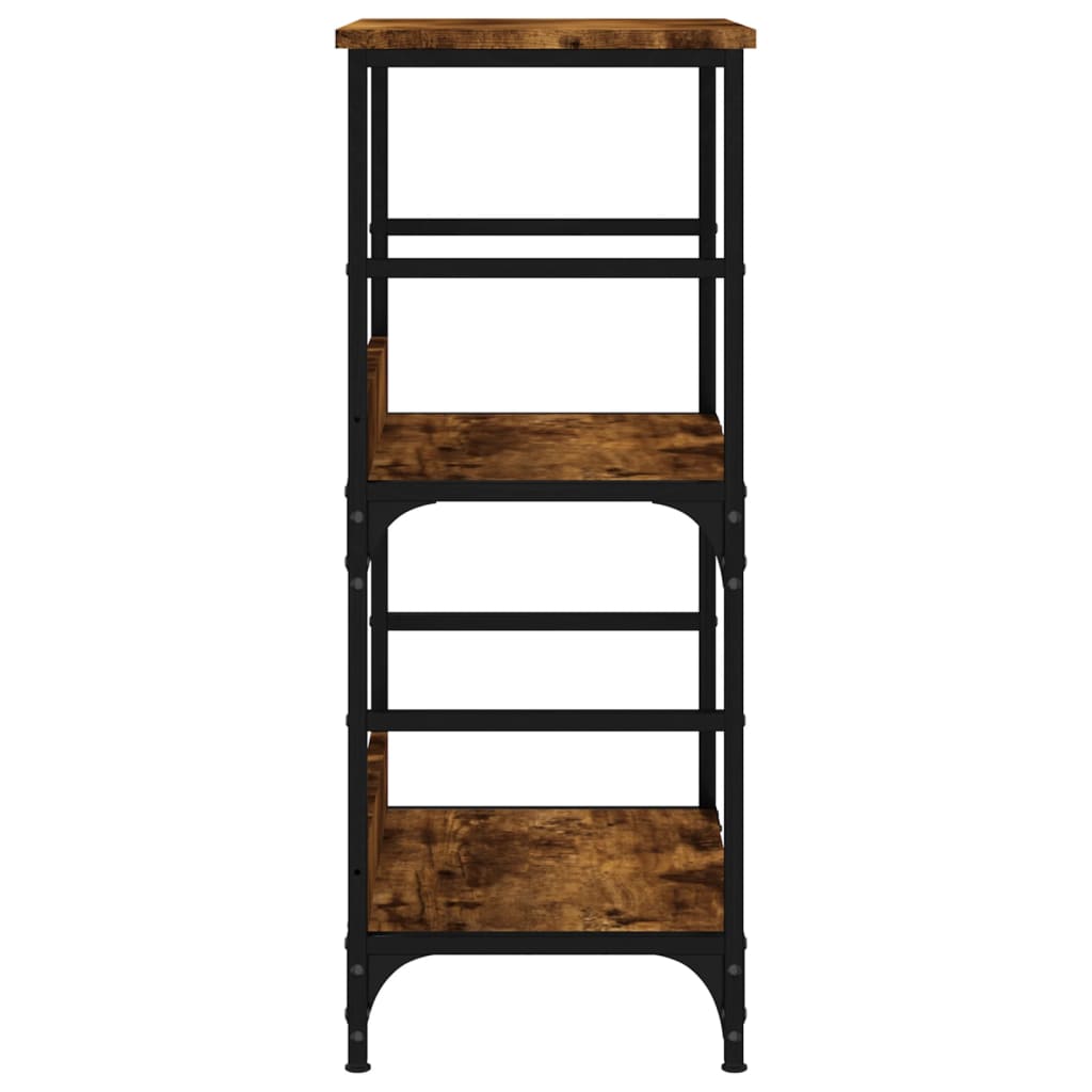 Bibliothèque chêne fumé 50x33x82 cm bois d'ingénierie - XIOS