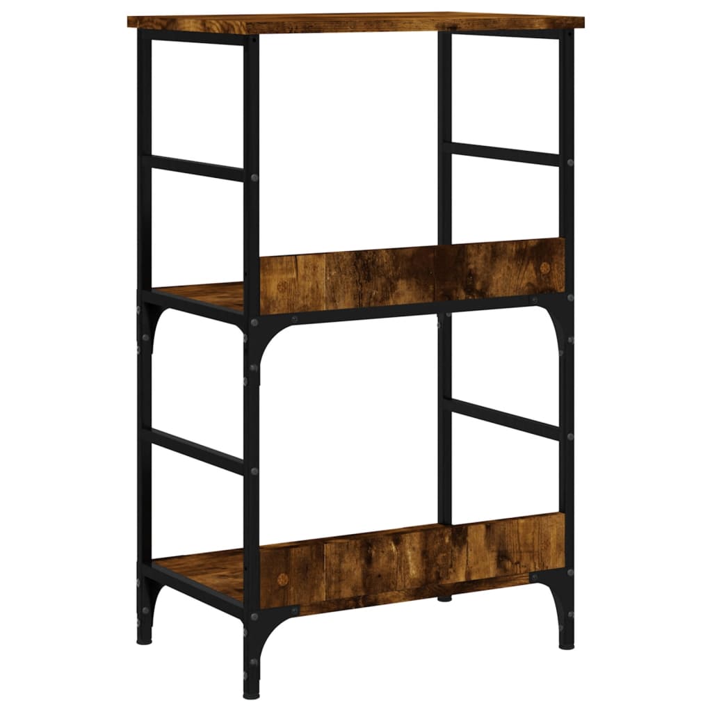 Bibliothèque chêne fumé 50x33x82 cm bois d'ingénierie - XIOS