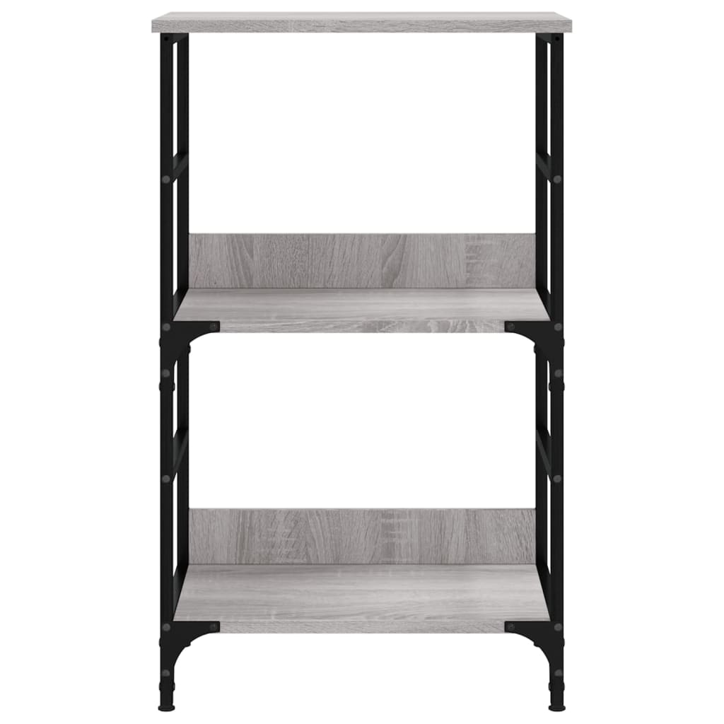 Bibliothèque sonoma gris 50x33x82 cm bois d'ingénierie - XIOS