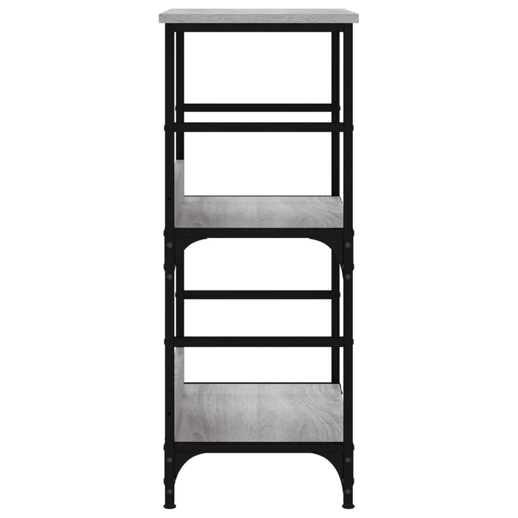 Bibliothèque sonoma gris 50x33x82 cm bois d'ingénierie - XIOS