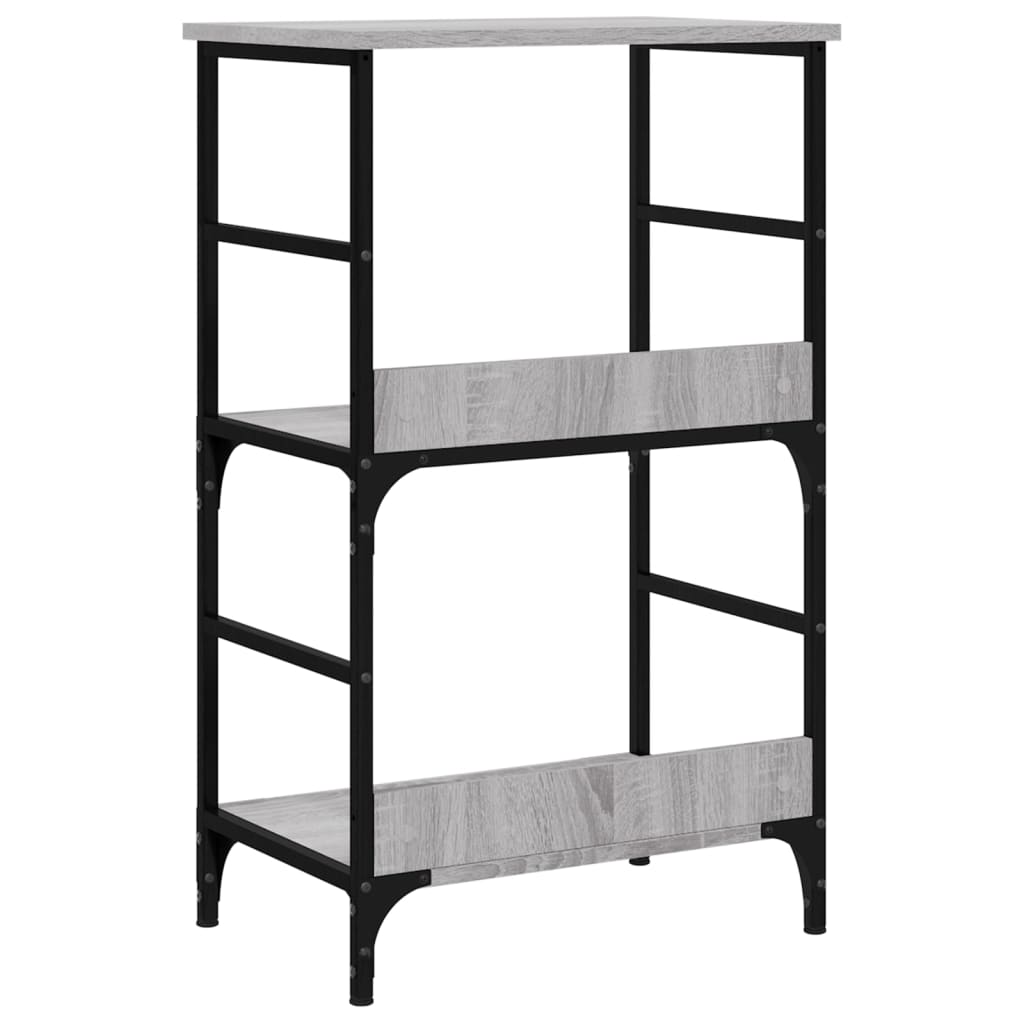 Bibliothèque sonoma gris 50x33x82 cm bois d'ingénierie - XIOS