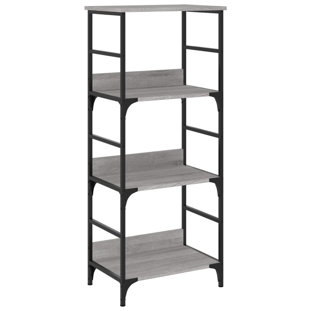 Bibliothèque sonoma gris 50x33x117,5 cm bois d'ingénierie - XIOS