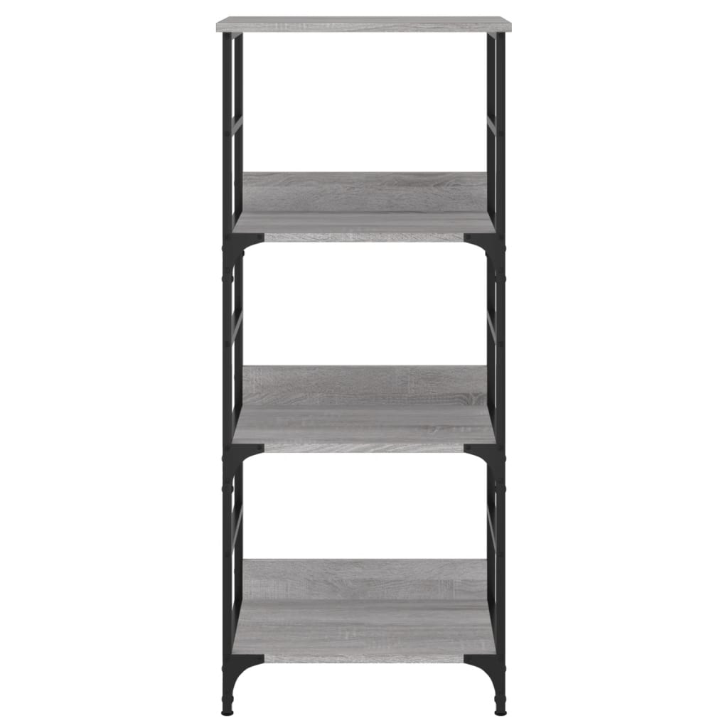 Bibliothèque sonoma gris 50x33x117,5 cm bois d'ingénierie - XIOS