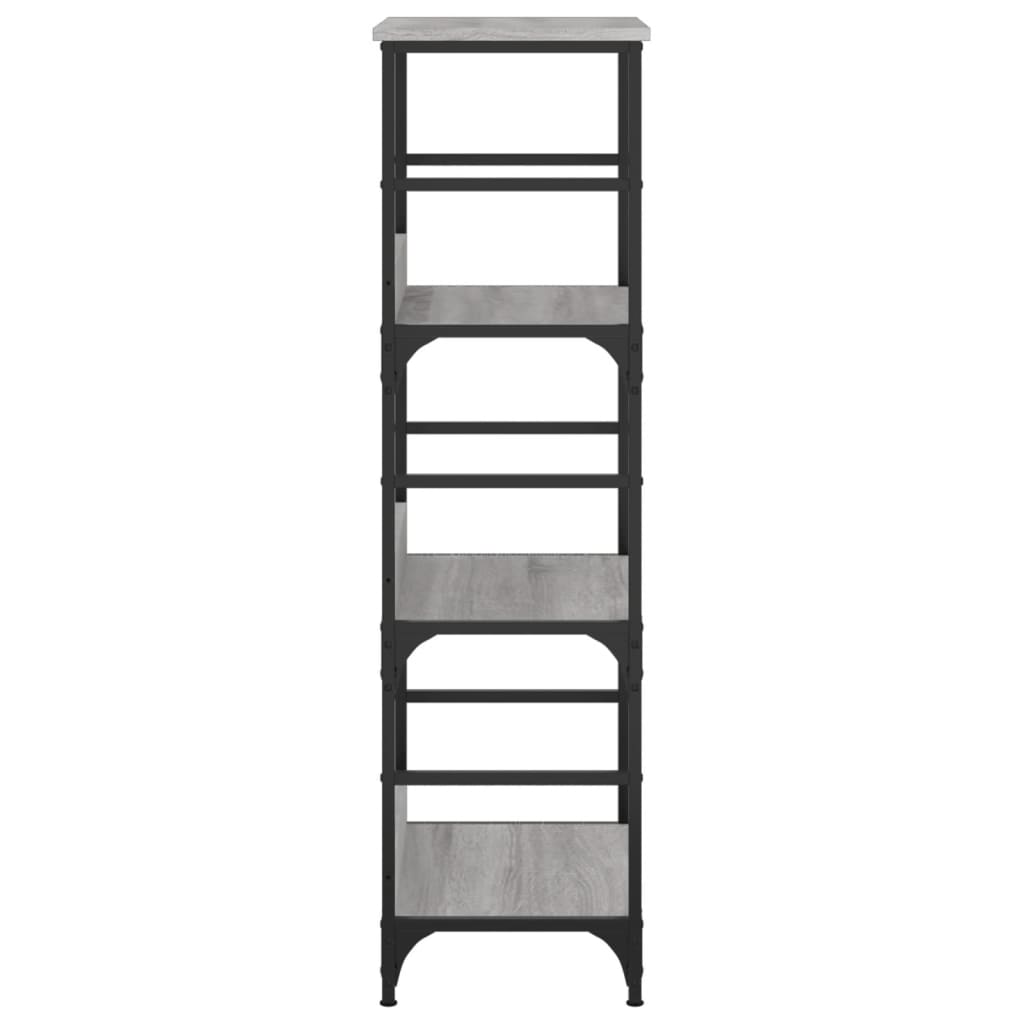 Bibliothèque sonoma gris 50x33x117,5 cm bois d'ingénierie - XIOS