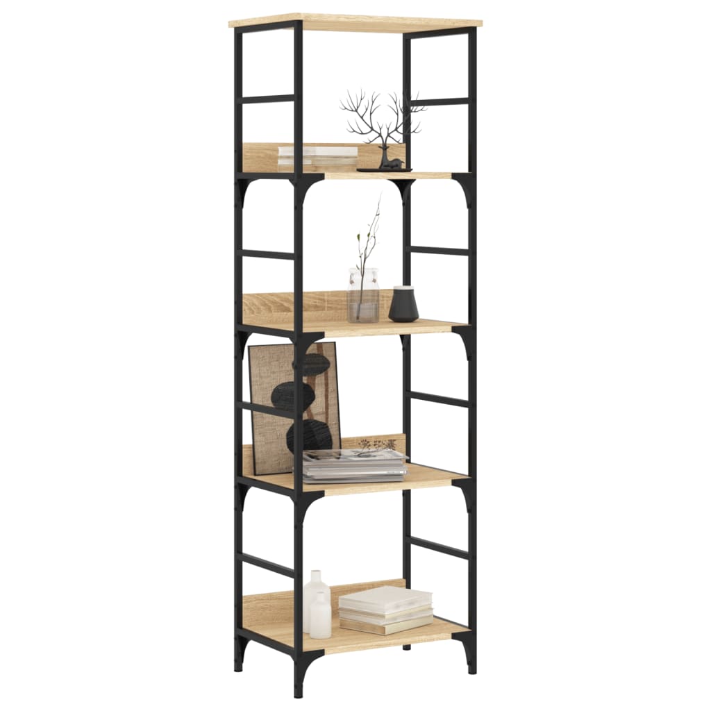 Bibliothèque chêne sonoma 50x33x153 cm bois d'ingénierie - XIOS