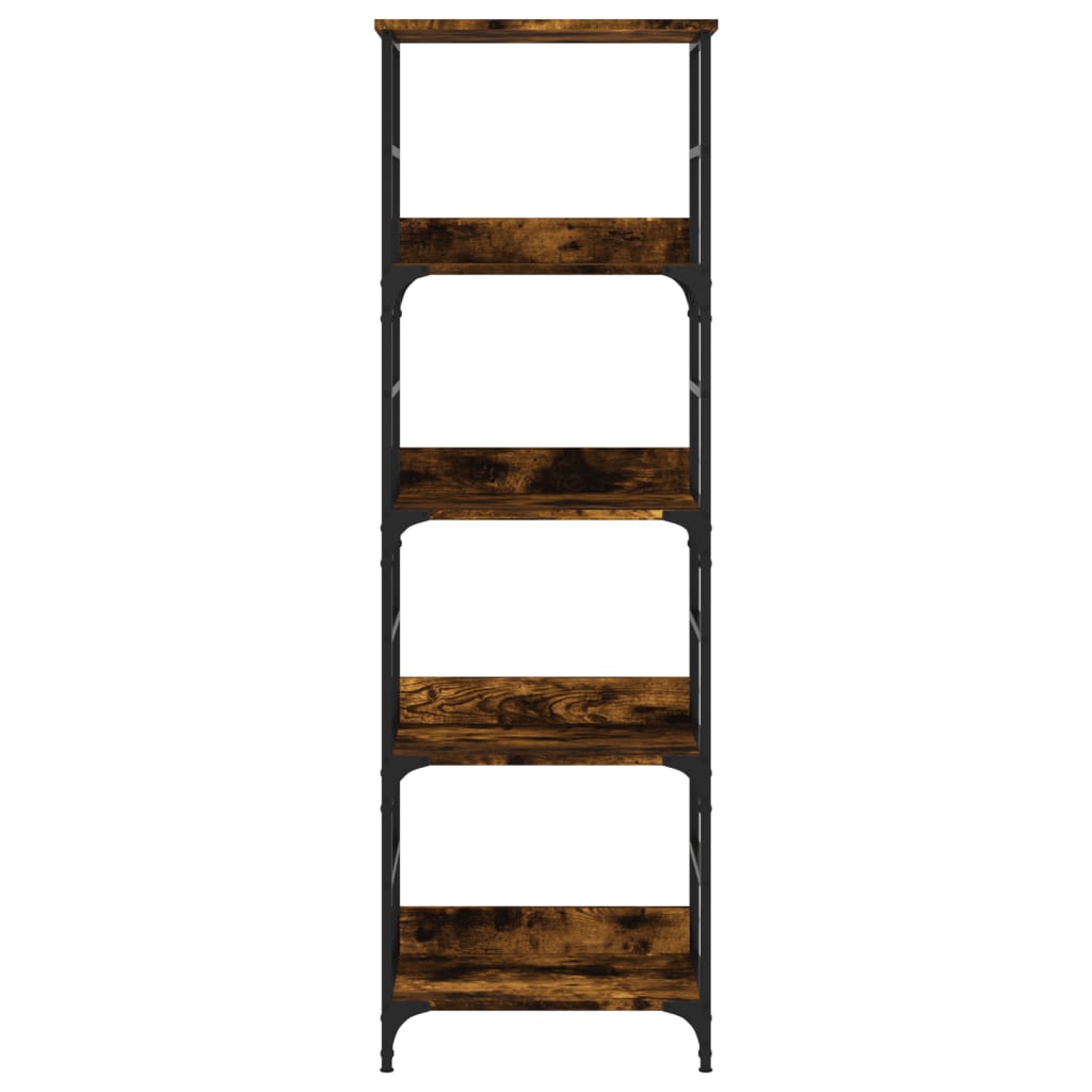 Bibliothèque chêne fumé 50x33x153 cm bois d'ingénierie - XIOS