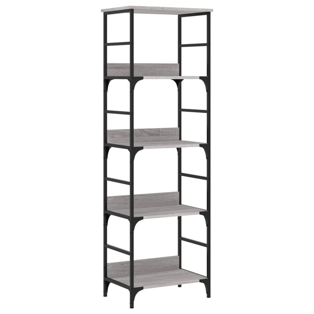 Bibliothèque sonoma gris 50x33x153 cm bois d'ingénierie - XIOS