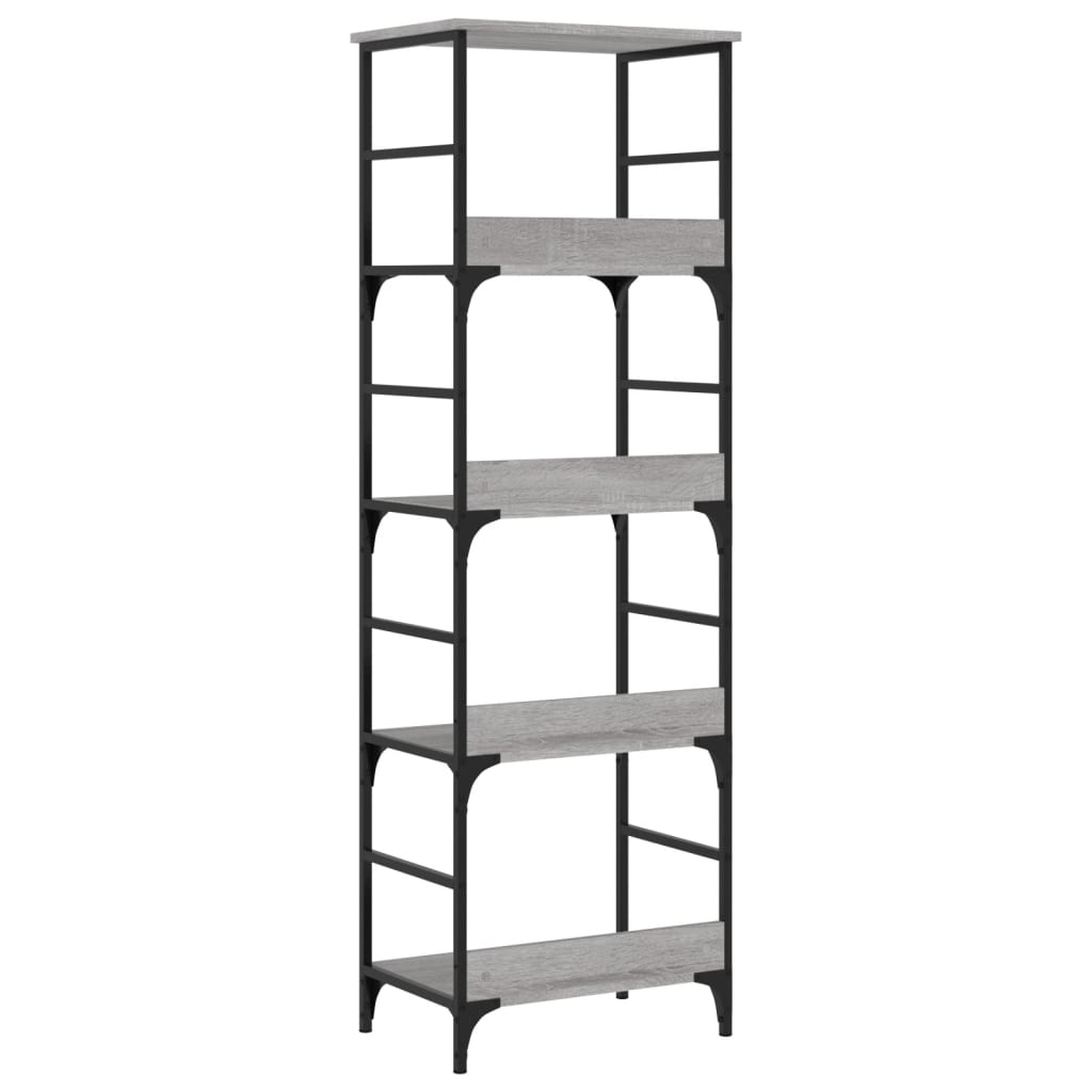 Bibliothèque sonoma gris 50x33x153 cm bois d'ingénierie - XIOS