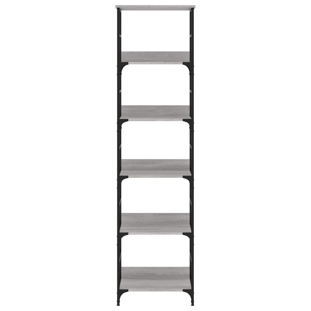 Bibliothèque sonoma gris 50x33x188,5 cm bois d'ingénierie - XIOS