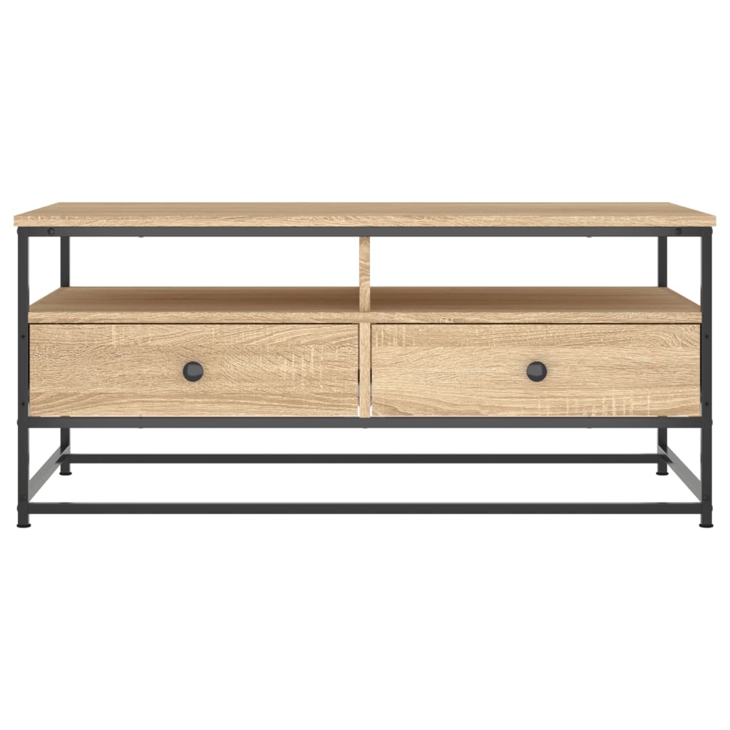 Table basse chêne sonoma 100x51x45 cm bois d'ingénierie - XIOS
