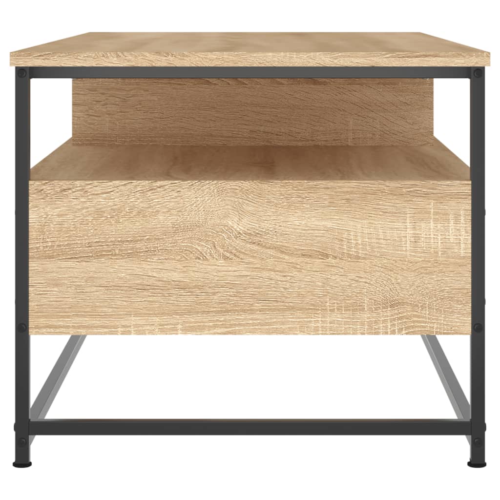 Table basse chêne sonoma 100x51x45 cm bois d'ingénierie - XIOS