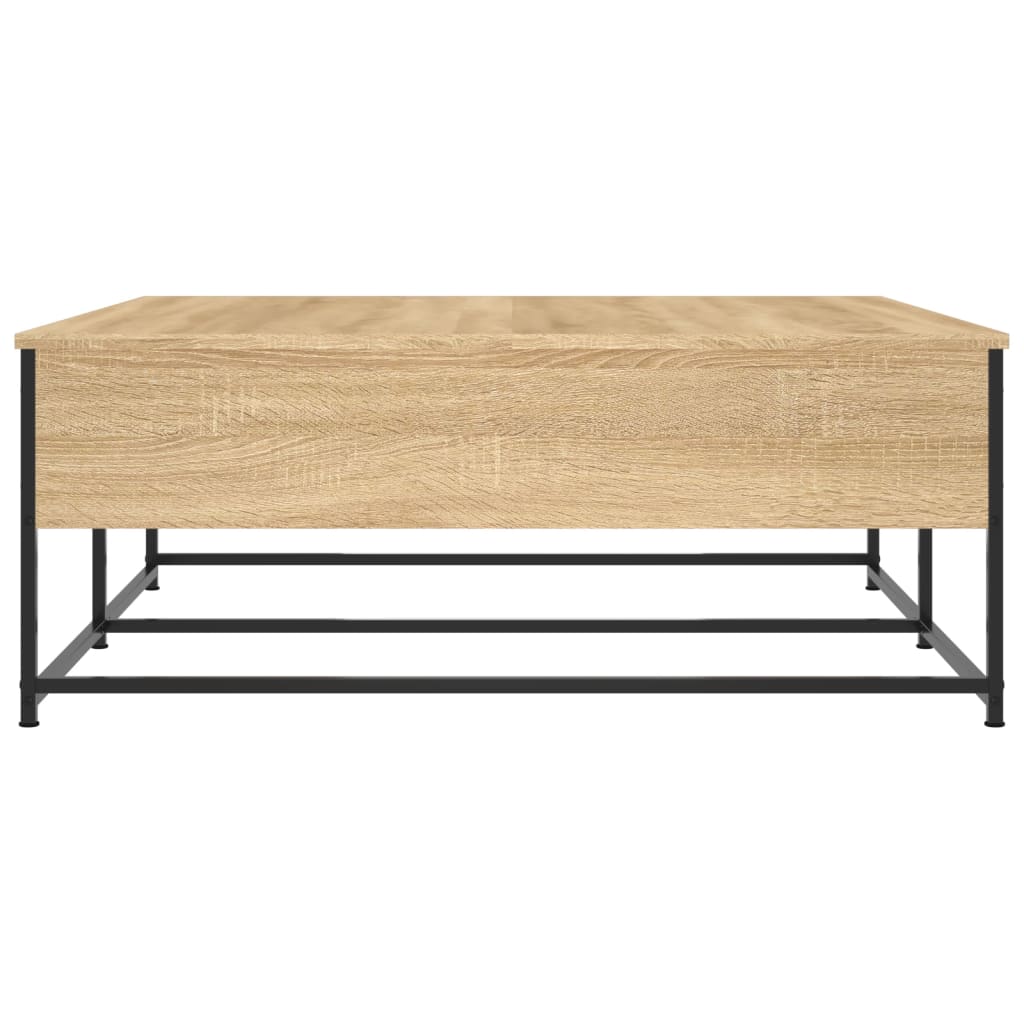 Table basse chêne sonoma 100x99x40 cm bois d'ingénierie - XIOS