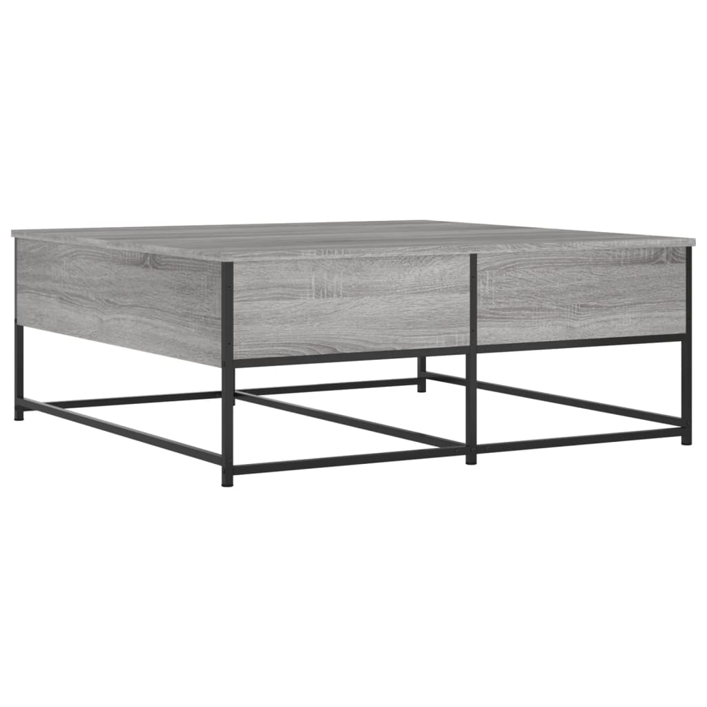 Table basse sonoma gris 100x99x40 cm bois d'ingénierie - XIOS