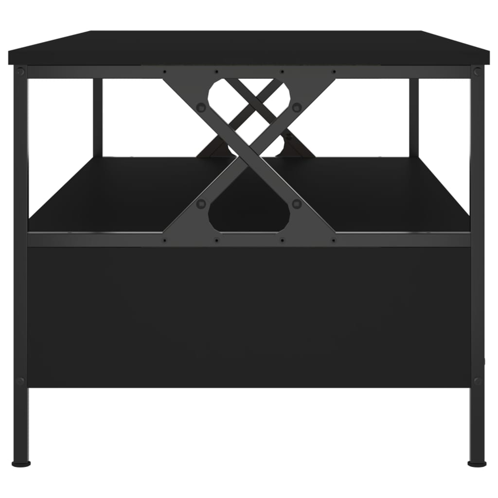 Table basse noir 100x51x45 cm bois d'ingénierie - XIOS