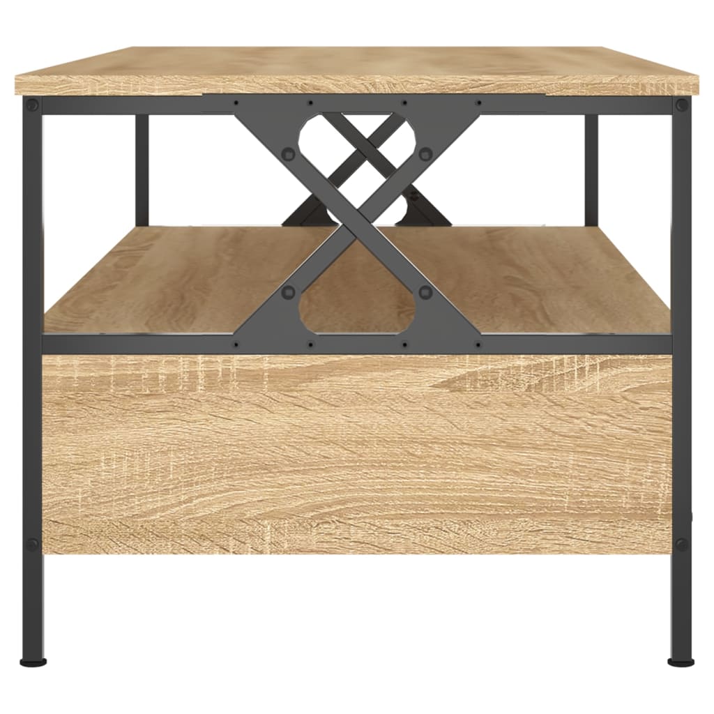 Table basse chêne sonoma 100x51x45 cm bois d'ingénierie - XIOS