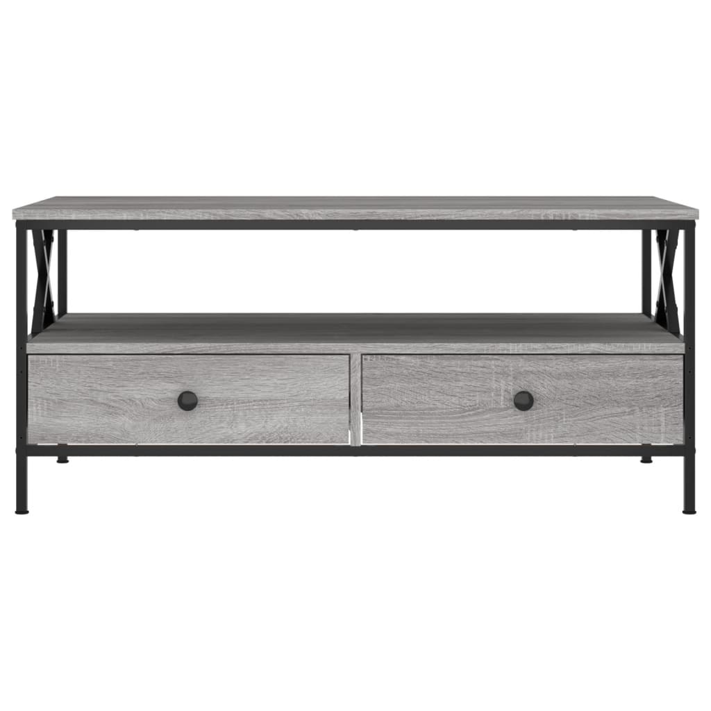 Table basse sonoma gris 100x51x45 cm bois d'ingénierie - XIOS