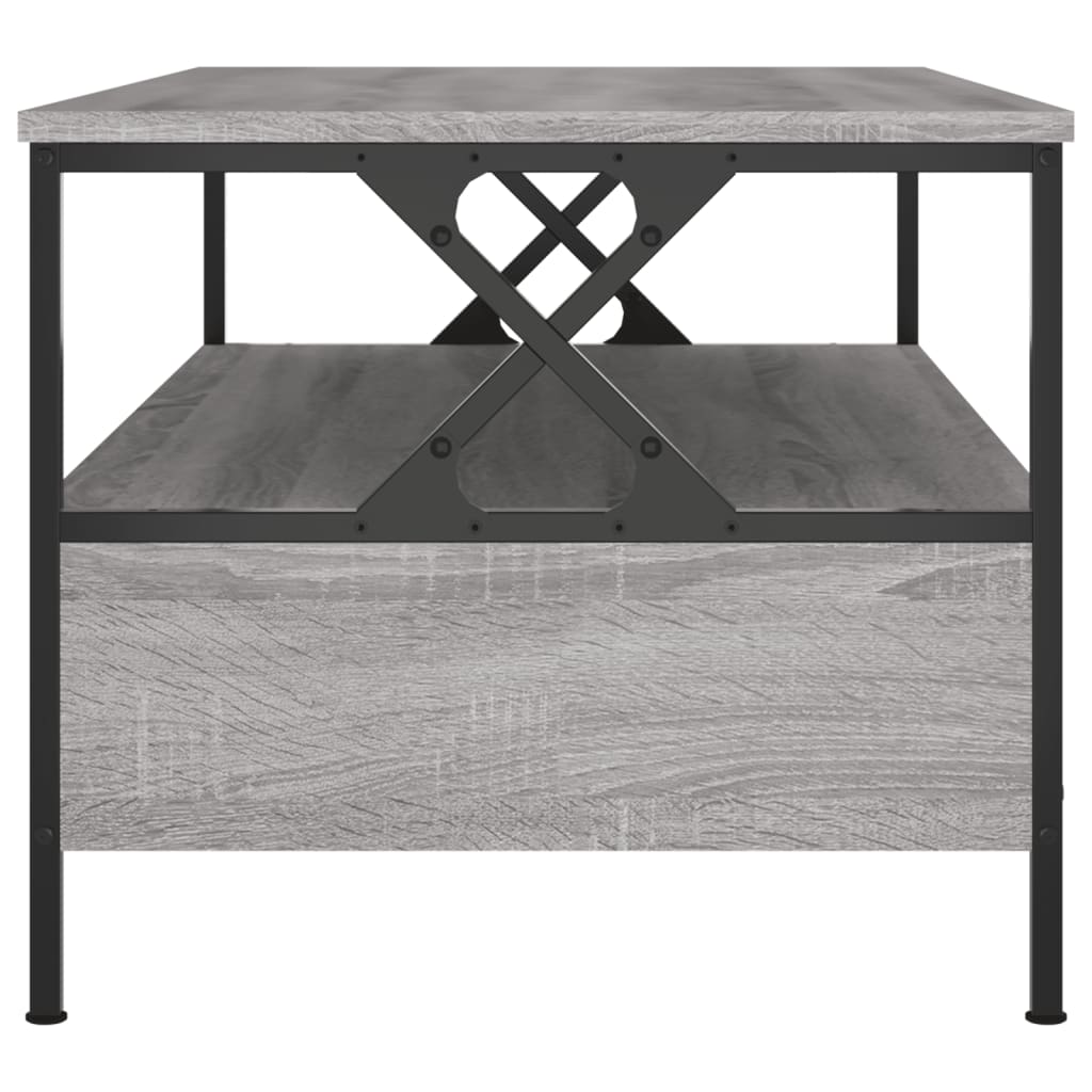 Table basse sonoma gris 100x51x45 cm bois d'ingénierie - XIOS