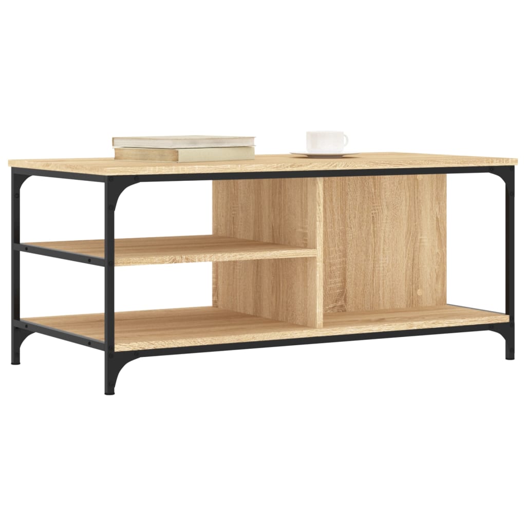 Table basse Chêne sonoma 100x50x45 cm Bois d'ingénierie - XIOS