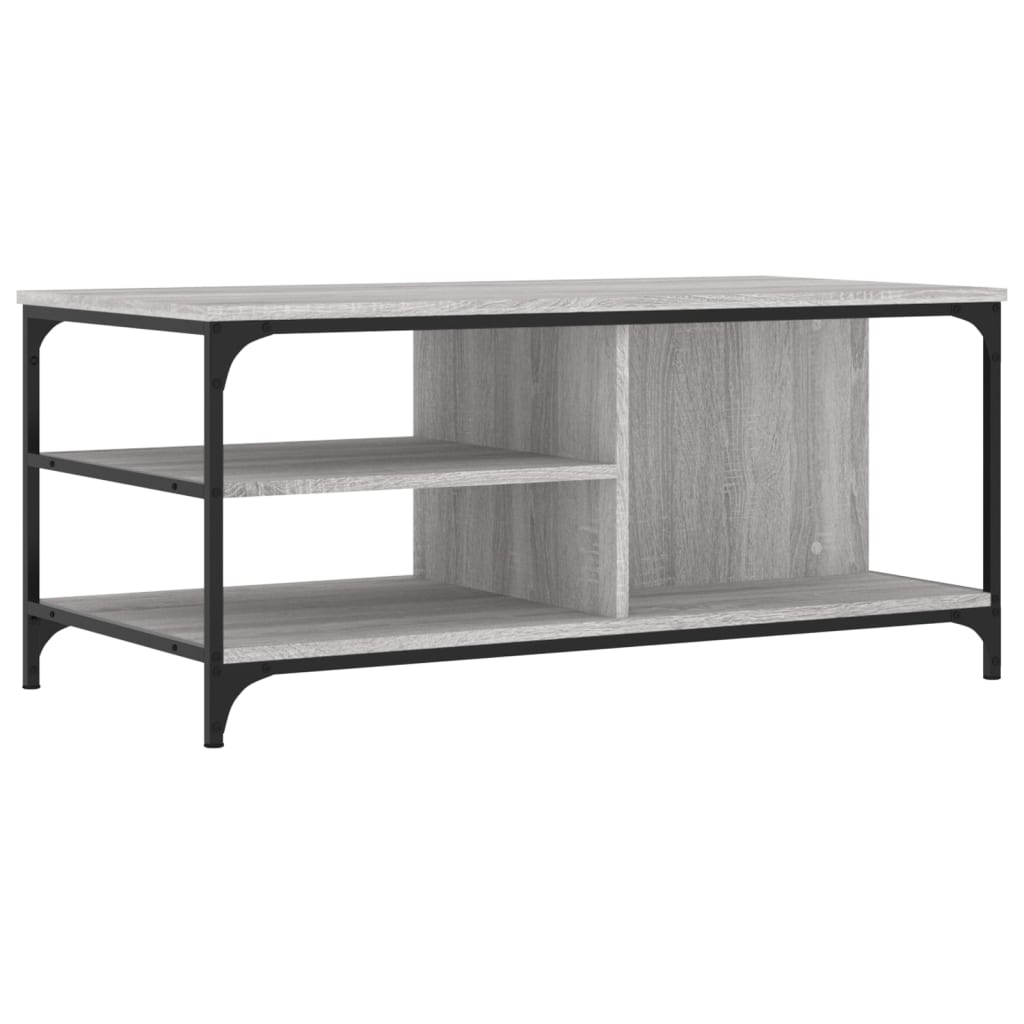 Table basse Sonoma gris 100x50x45 cm Bois d'ingénierie - XIOS