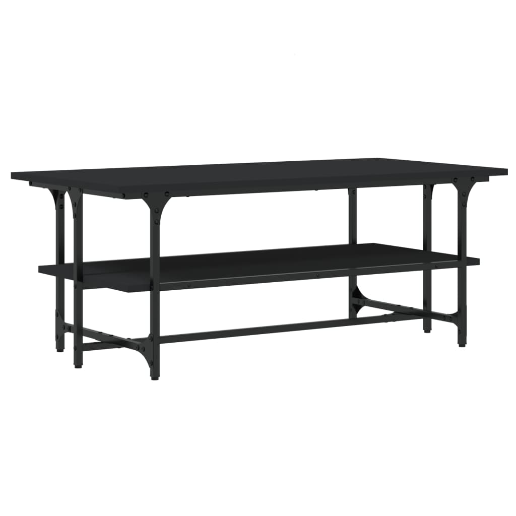 Table basse Noir 100x50x40 cm Bois d'ingénierie - XIOS