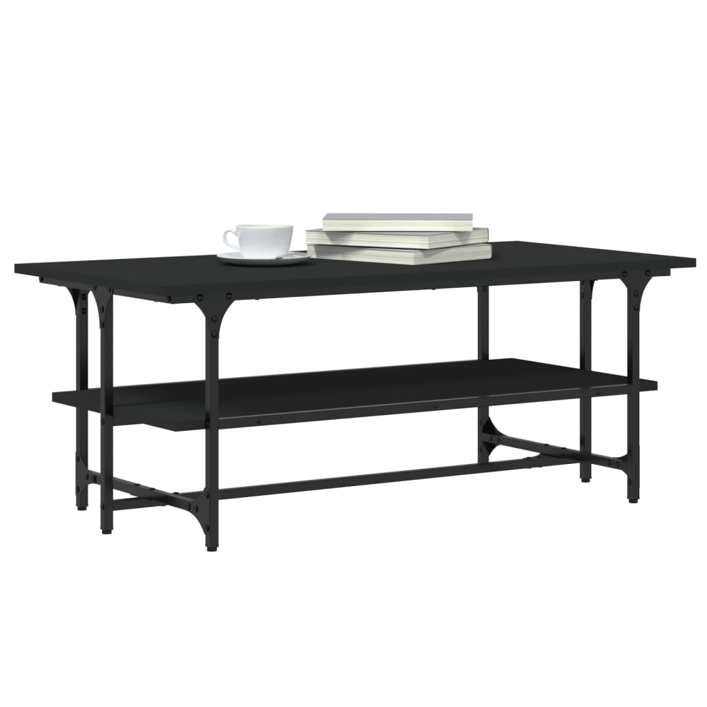 Table basse Noir 100x50x40 cm Bois d'ingénierie - XIOS
