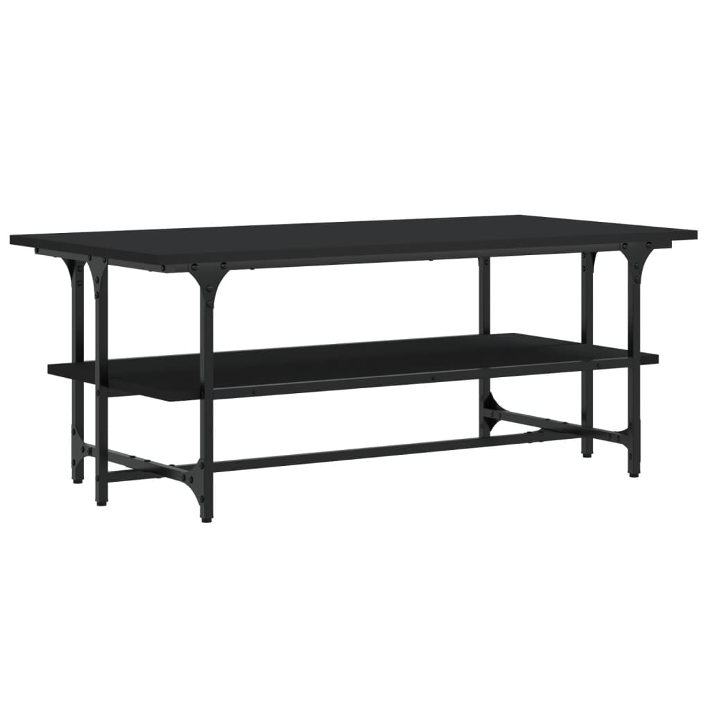 Table basse Noir 100x50x40 cm Bois d'ingénierie - XIOS