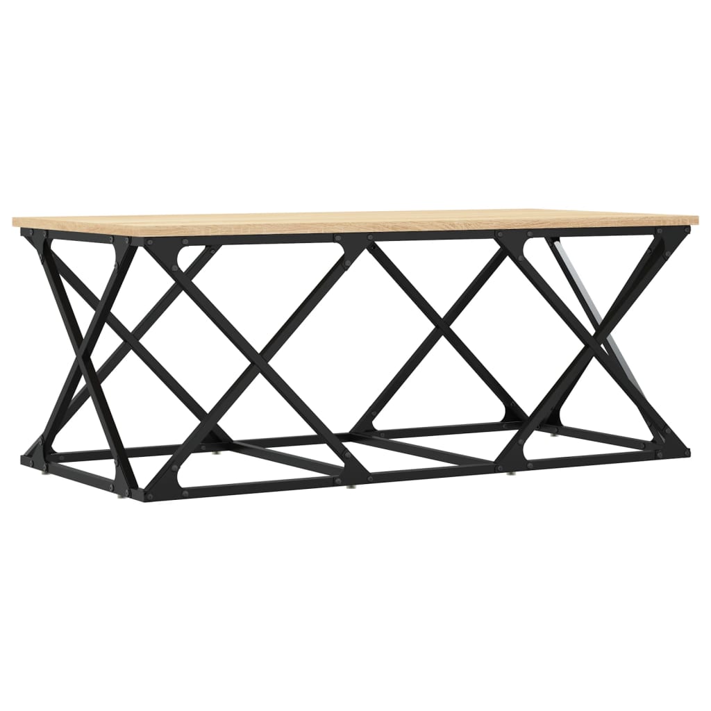 Table basse chêne sonoma 100x49x40 cm bois d'ingénierie - XIOS
