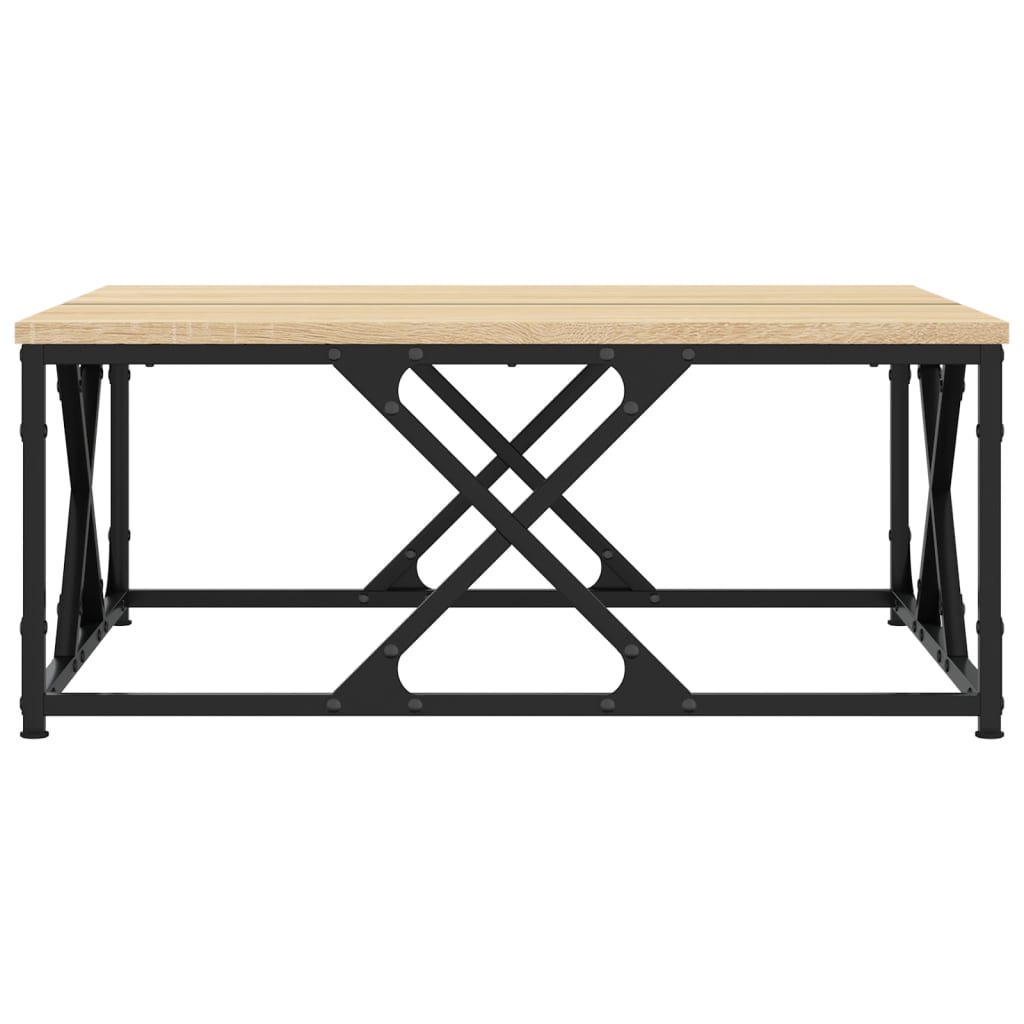 Table basse chêne sonoma 70x70x30 cm bois d'ingénierie - XIOS