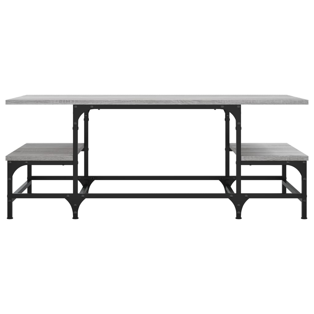 Table basse sonoma gris 100x50,5x40 cm bois d'ingénierie - XIOS