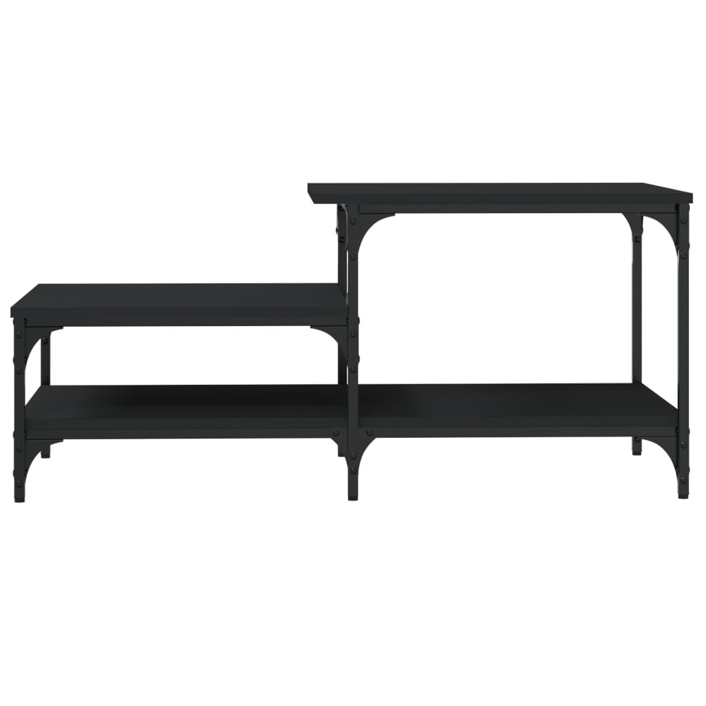 Table basse noir 100x50,5x45 cm bois d'ingénierie - XIOS