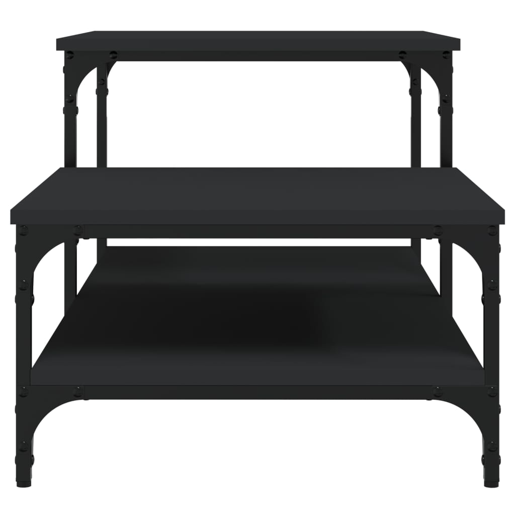 Table basse noir 100x50,5x45 cm bois d'ingénierie - XIOS