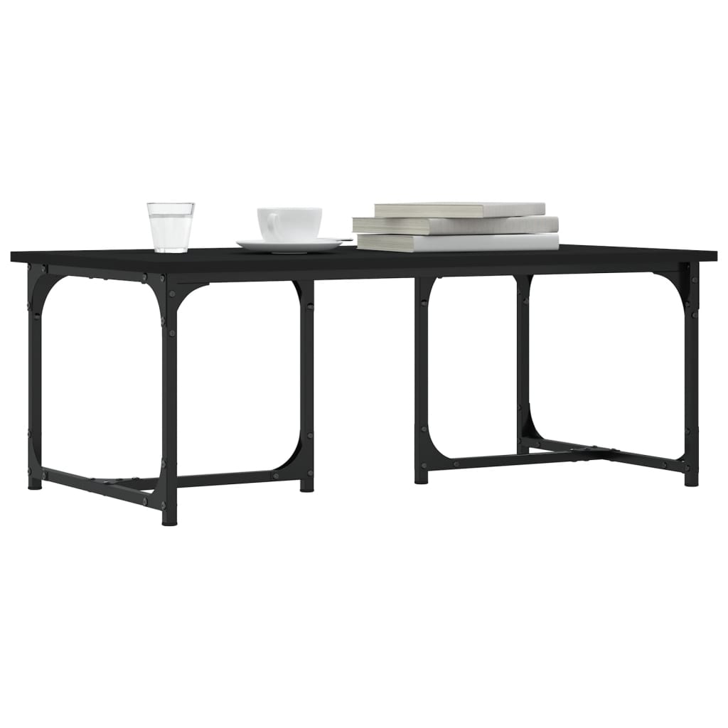 Table basse Noir 90x50x35 cm Bois d'ingénierie - XIOS
