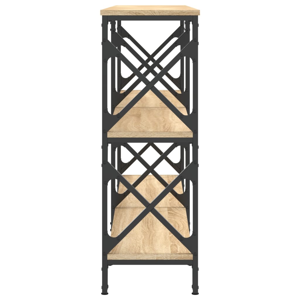Table console chêne sonoma 156x28x80,5 cm bois d'ingénierie - XIOS